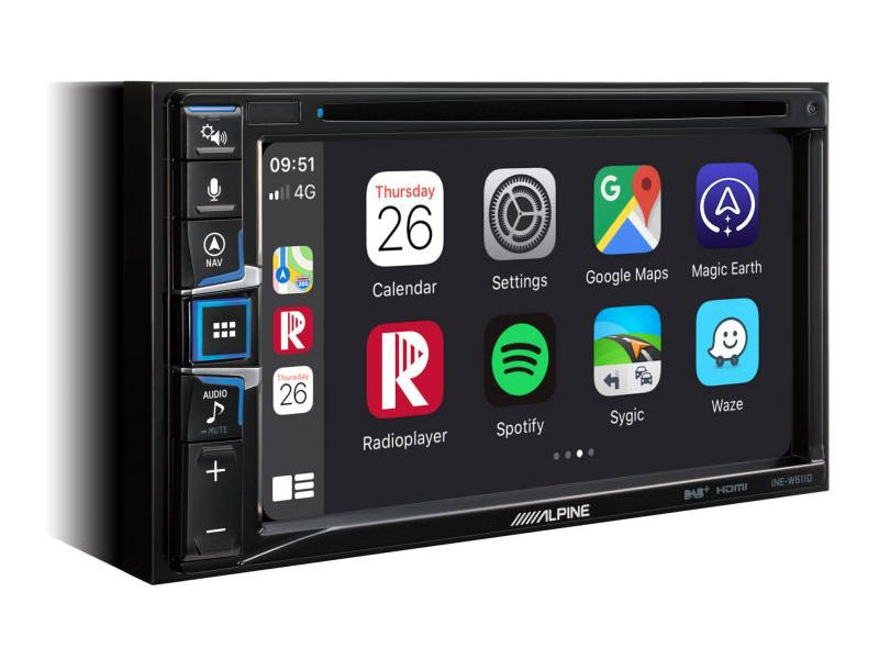 Alpine INE-W611D autorádio s Apple CarPlay a Android Auto