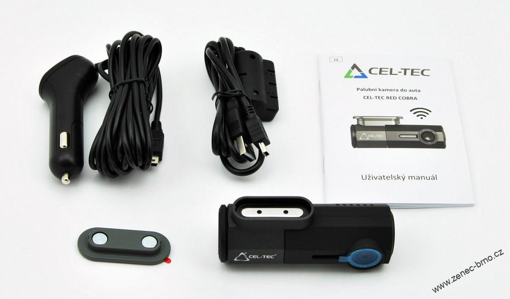 Záznamová kamera do auta CEL-TEC Red Cobra Wi-Fi Magnetic