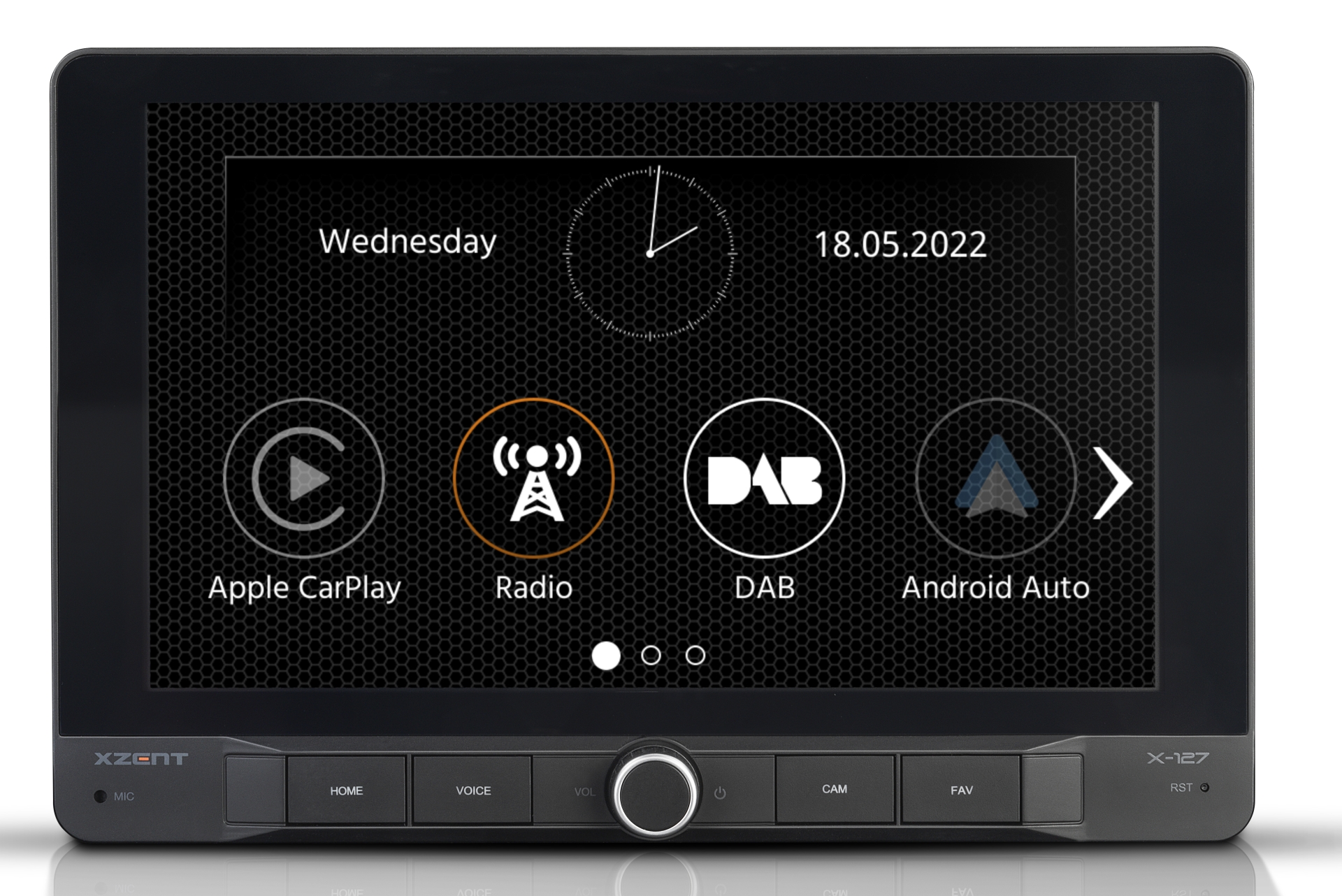XZENT X-127 9" 1-DIN Autorádio s Apple CarPlay a Android Auto