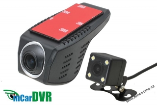 Incar DVR kamera HD, Wi-Fi univerzální přední + zadní